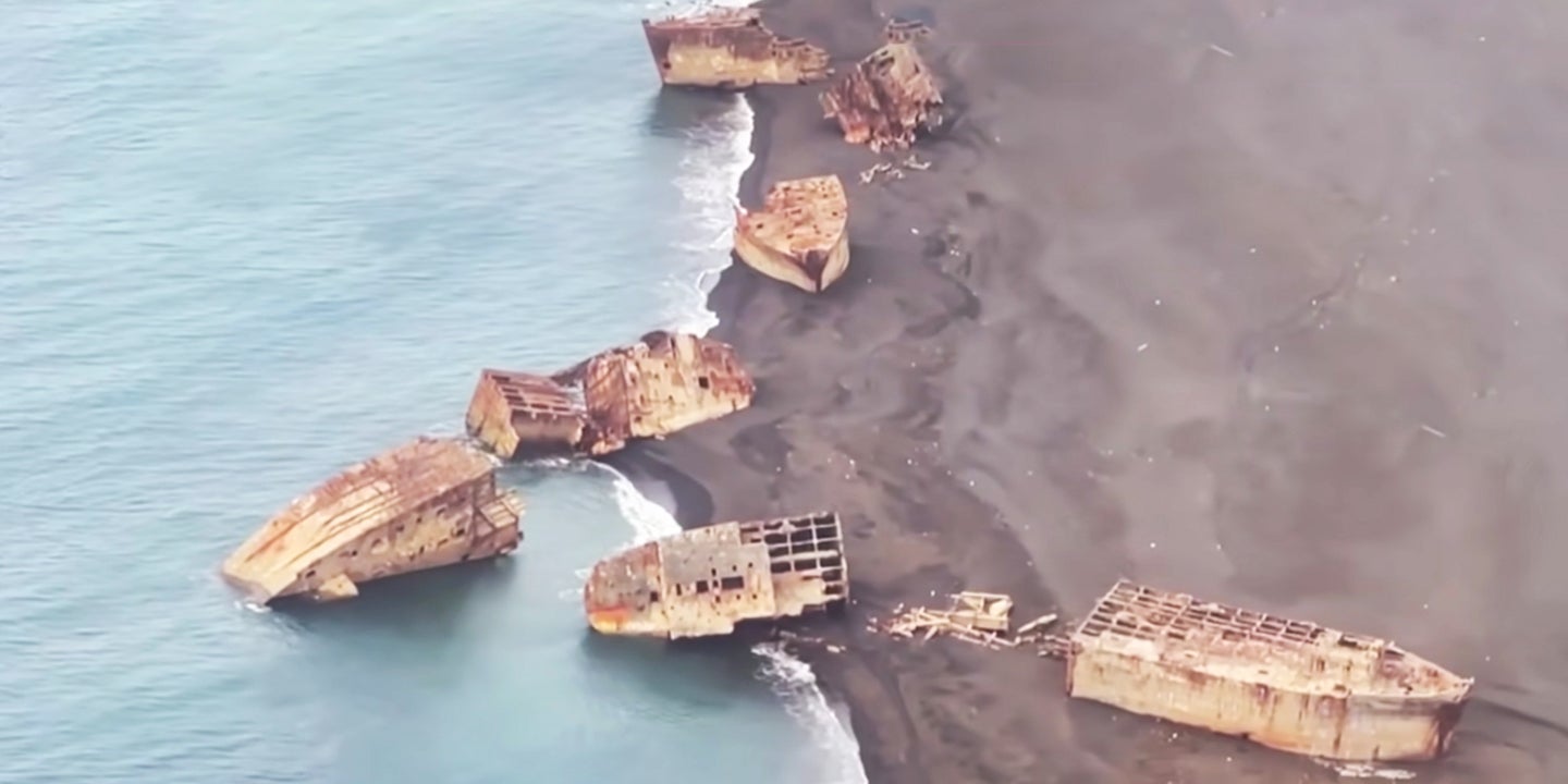 Volcanic Activity Lifts Sunken WWII Ghost Ships From the Ocean Off Iwo Jima