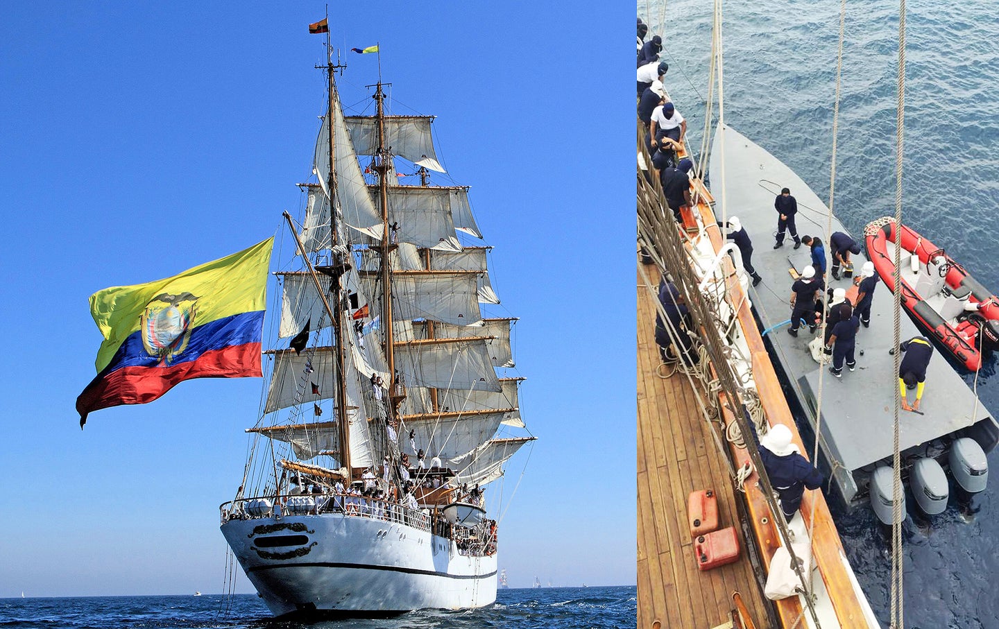 guayas seile tall ship narco avskjære