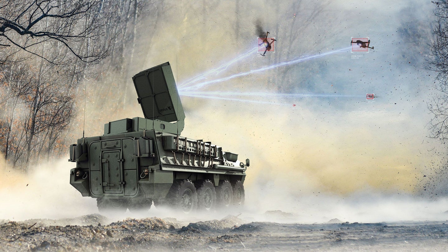 Competition To Build An Army Stryker That Zaps Drone Swarms Heats Up