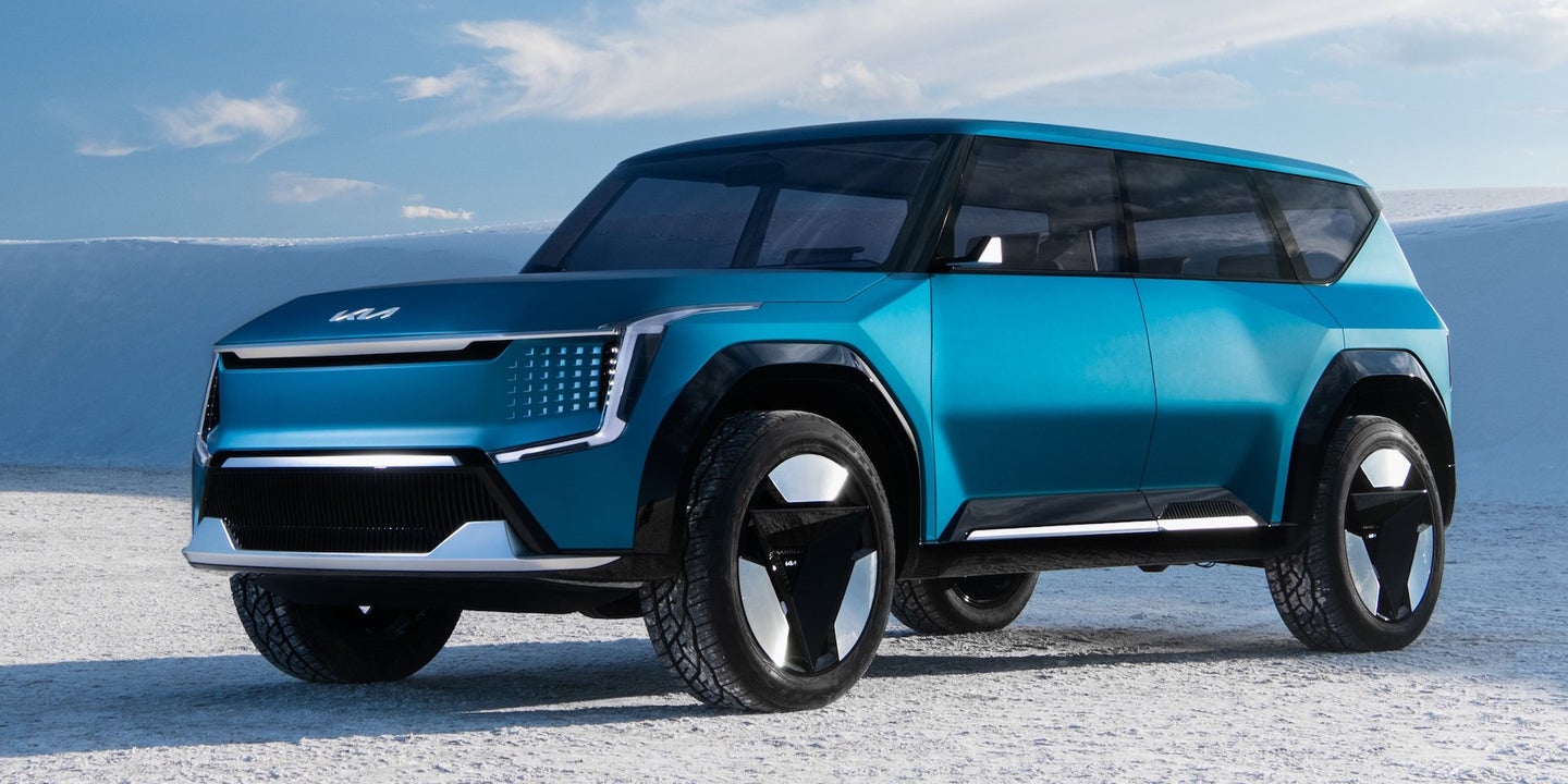 Kia EV9 Concept: An Electric Seven-Seater With a Polygonal Body and a Wild Interior