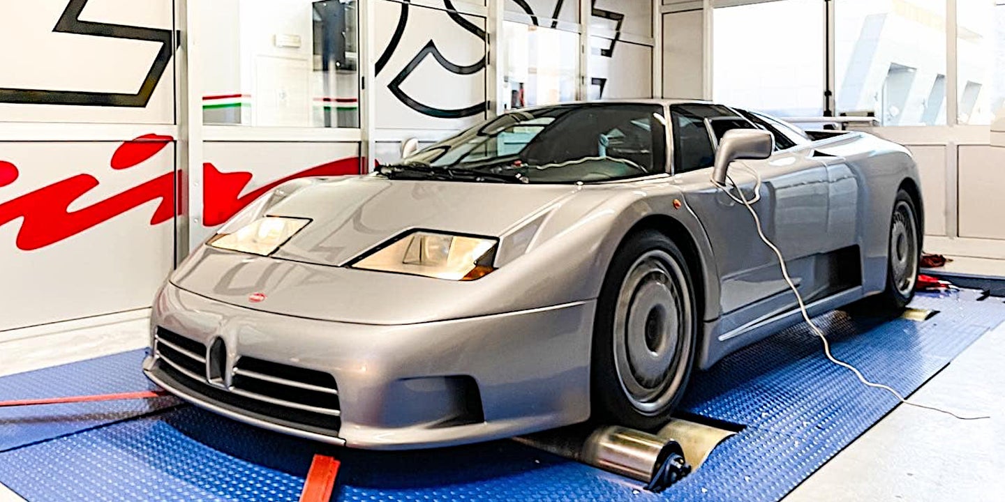 Listen to a Bugatti EB110 Sing on the Dyno at 8700 RPM