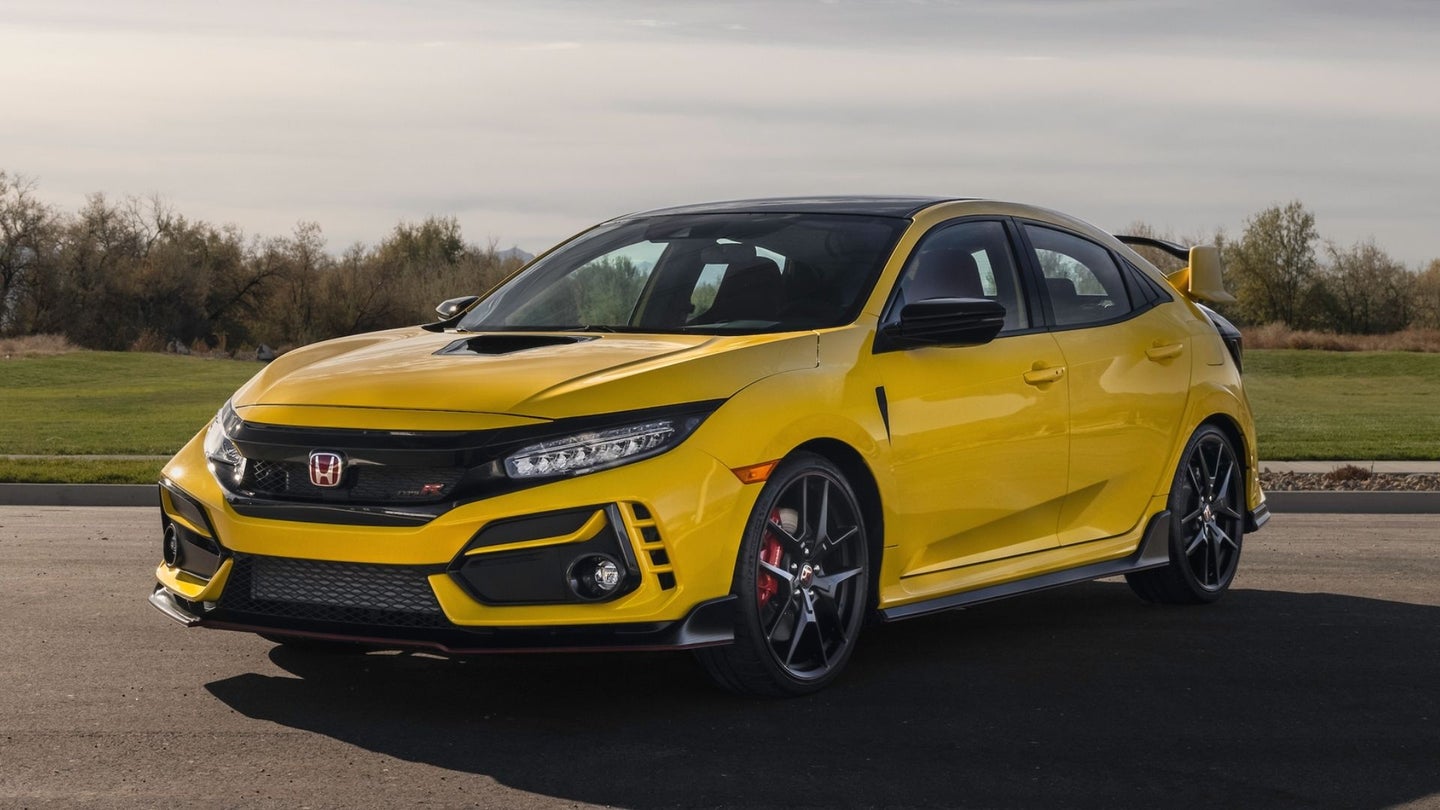 A 16-Mile 2021 Honda Civic Type R Limited Edition Just Sold for $102K
