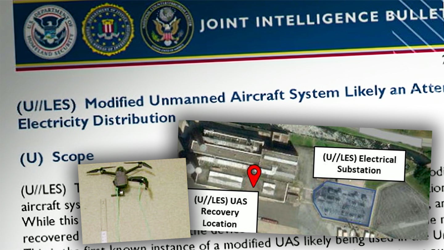 Likely Drone Attack On U.S. Power Grid Revealed In New Intelligence Report (Updated)