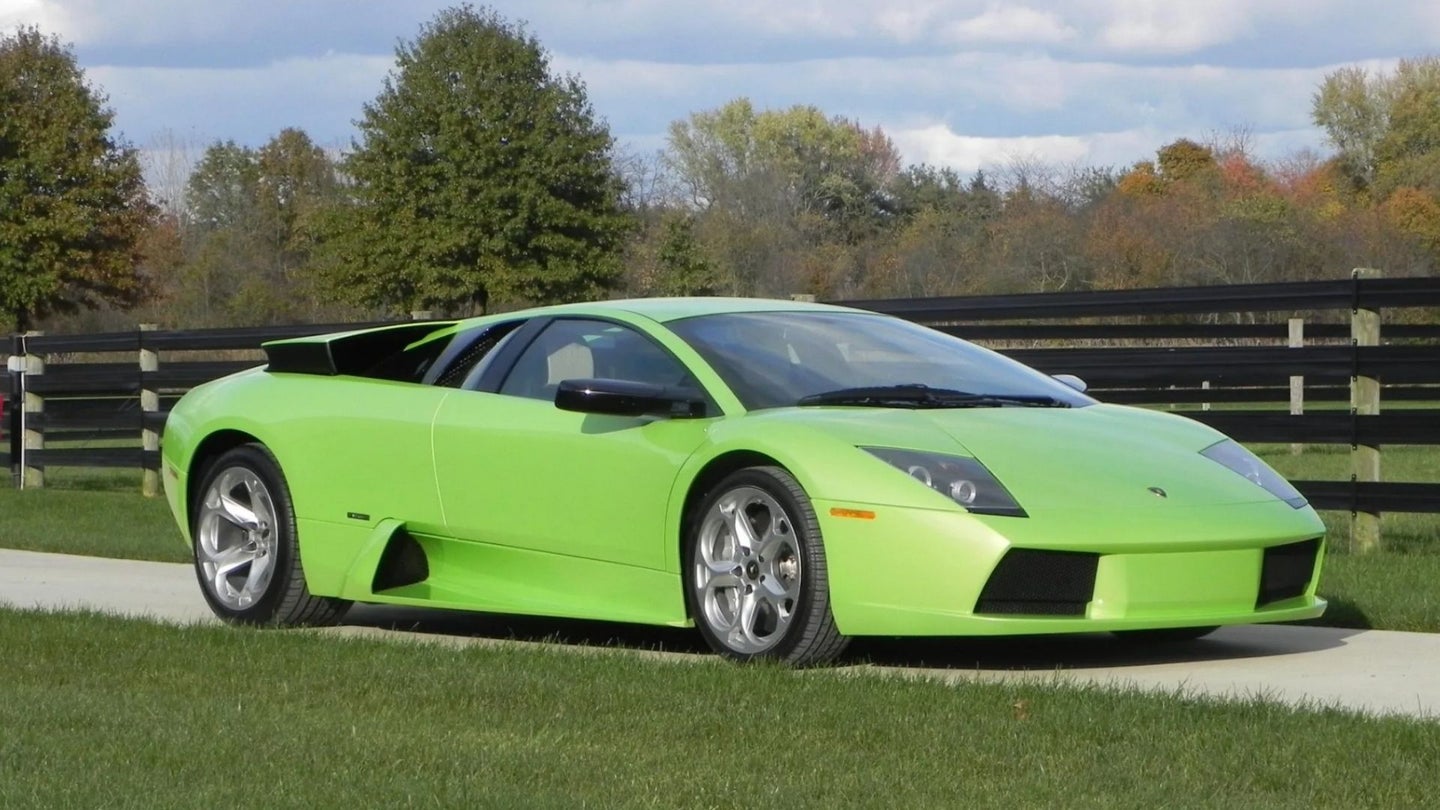 Get It: Green 2006 Lamborghini Murciélago with 12K Miles and a Manual