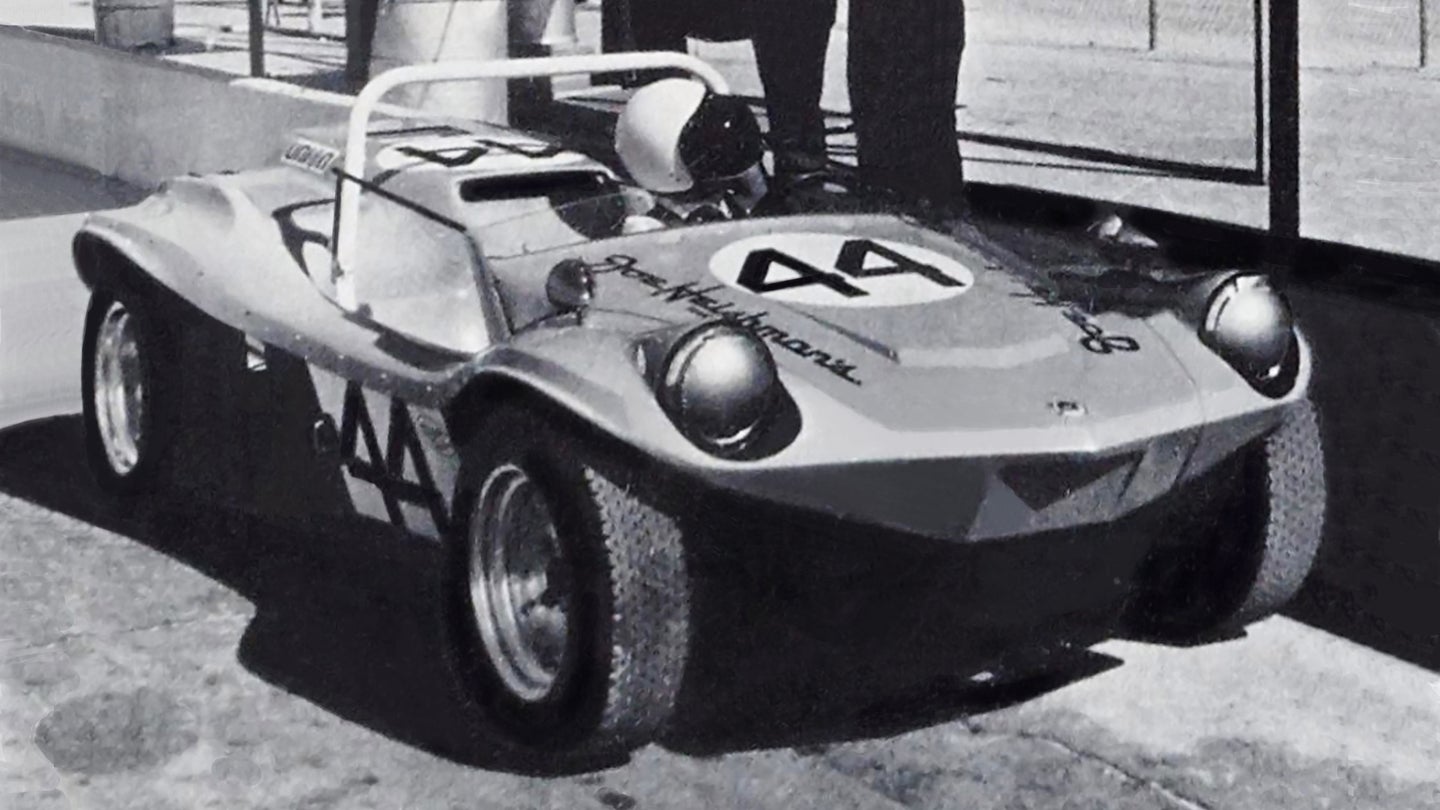 The Hugh Heishman entered Deserter GS dune buggy that was entered at Daytona in 1970. Jon Krogsund, Steve Pieper and Jim McDaniel were listed as drivers but the car was withdrawn after the accident with the Gulf 917 Porsche of Jo Siffert. The car sported a 1700 cc Volkswagen engine.