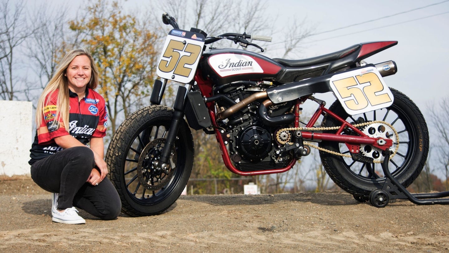 Trailblazing Flat Track Racer Shayna Texter-Bauman Joins Indian Motorcycle for 2022