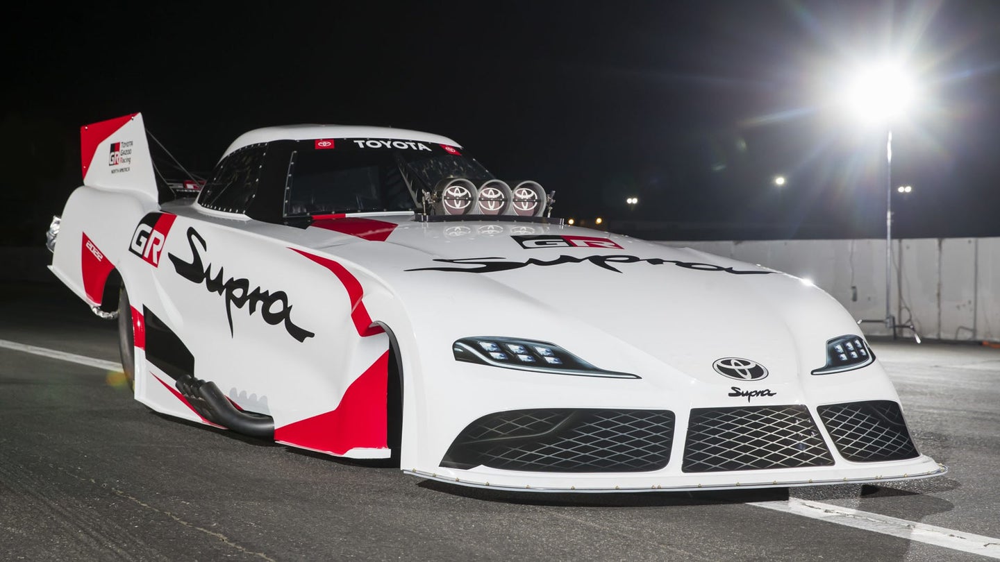 The Toyota Supra Is an NHRA Funny Car Now