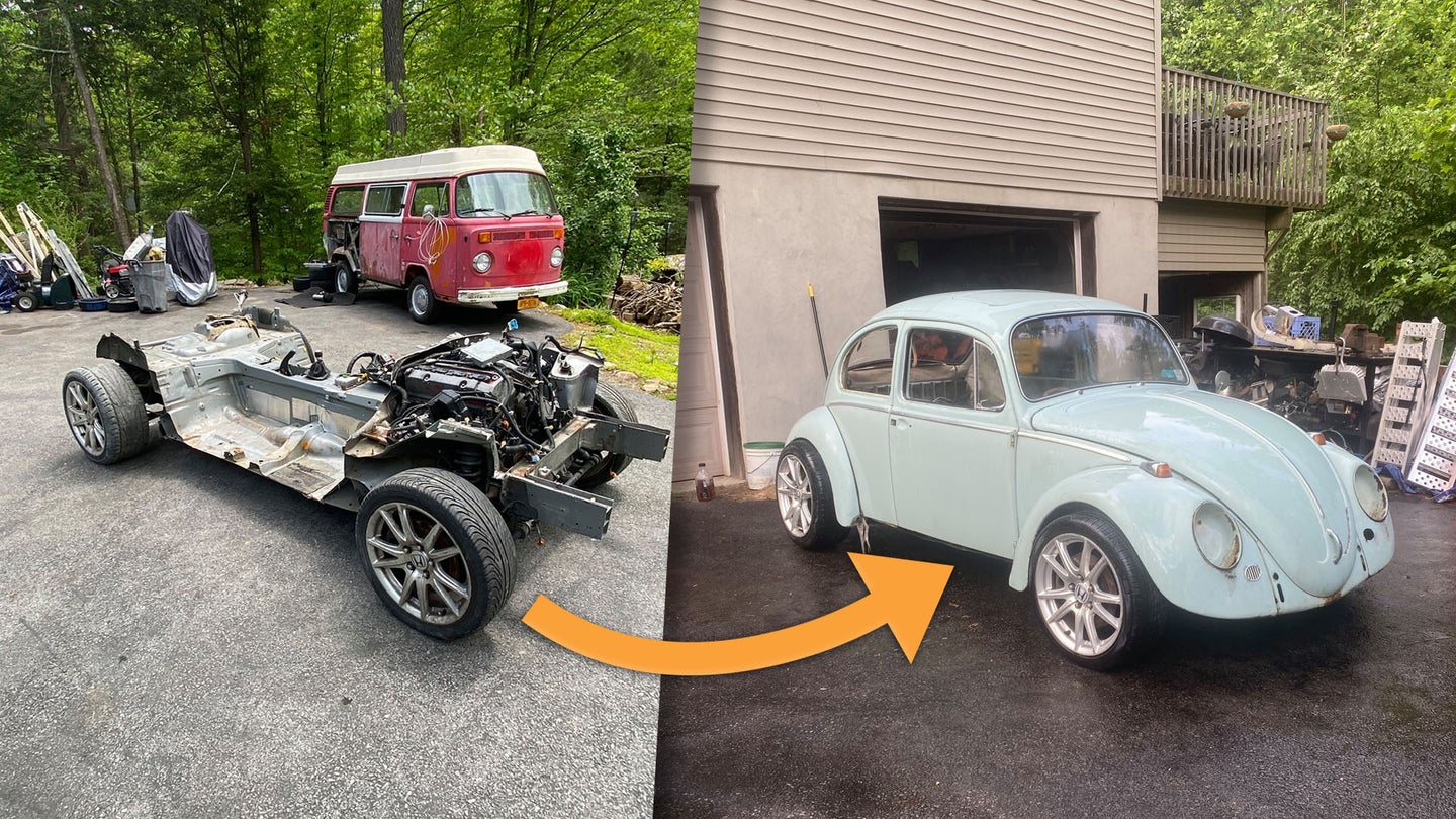 The Best Way to Fix a Wrecked Honda S2000 Is Making It a VW Beetle