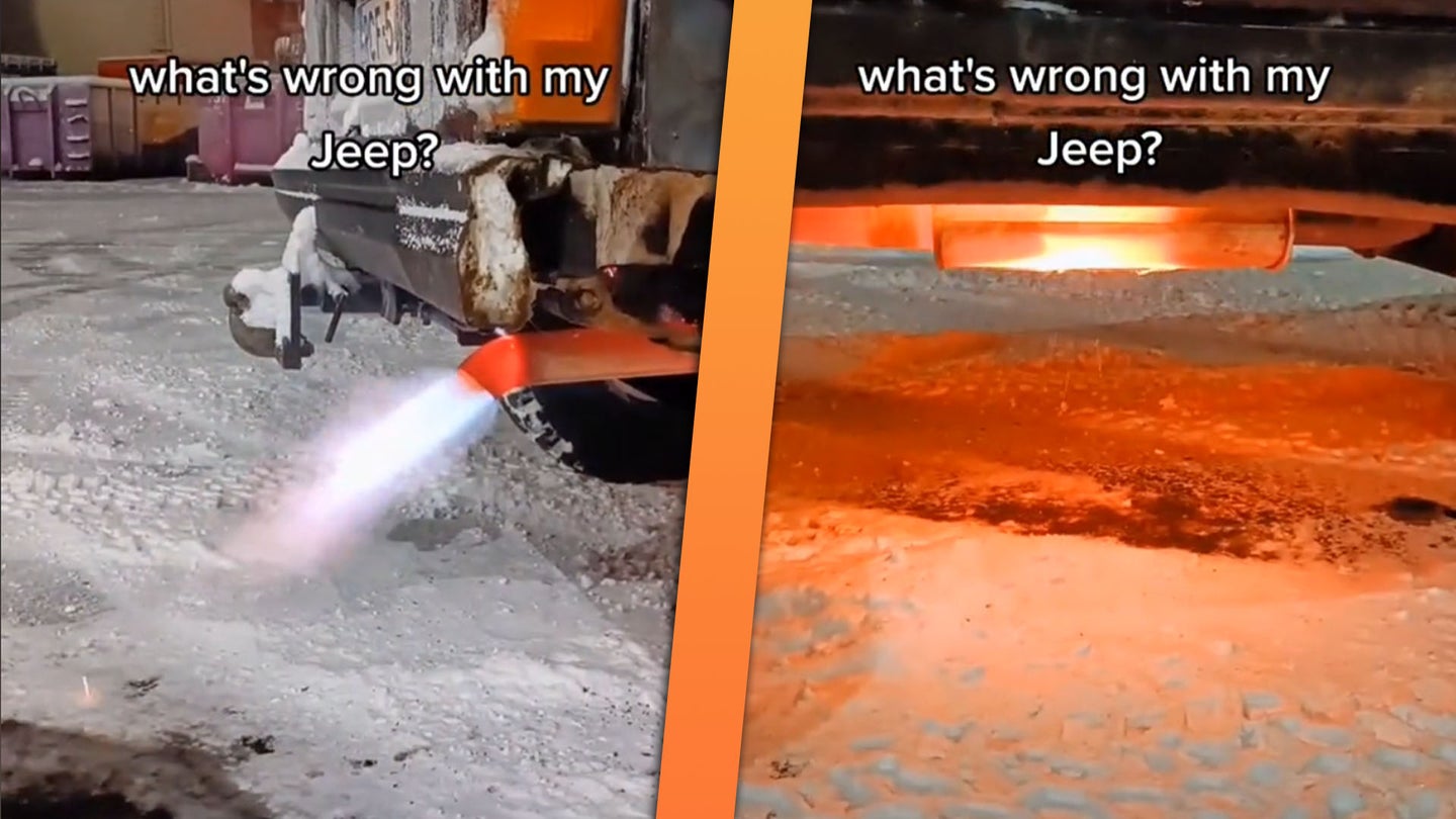 Making Your Jeep&#8217;s Exhaust Glow Bright Orange Probably Isn&#8217;t Good For It