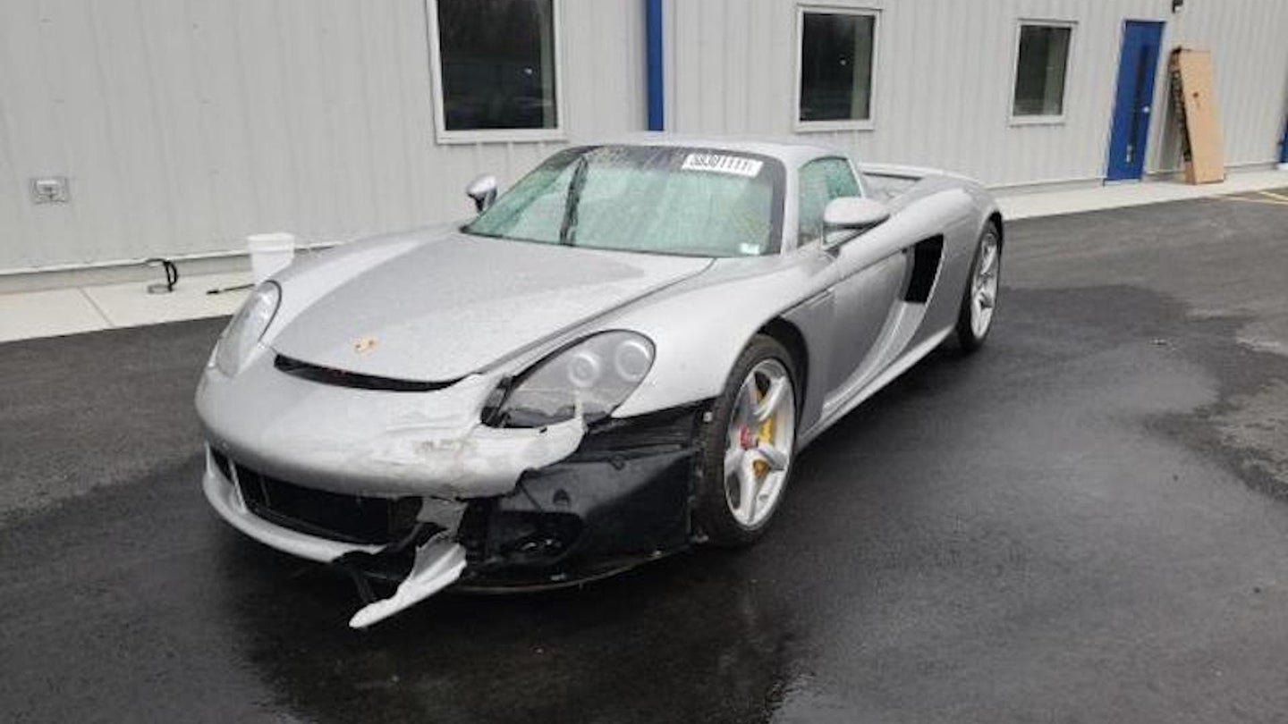There&#8217;s a Salvage Porsche Carrera GT on Copart, But Is It Still Worth the Price?