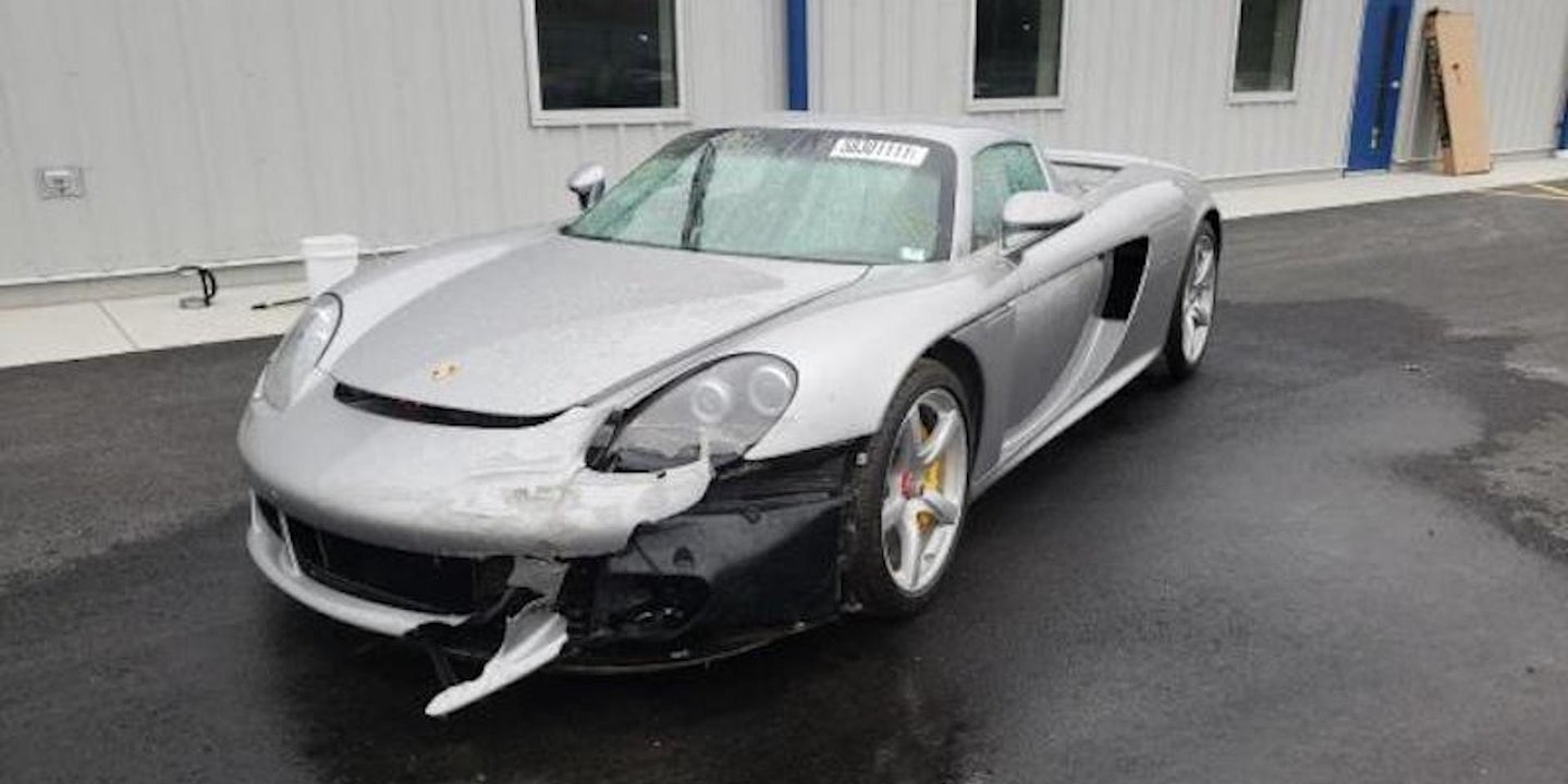 There’s a Salvage Porsche Carrera GT on Copart, But Is It Still Worth the Price?