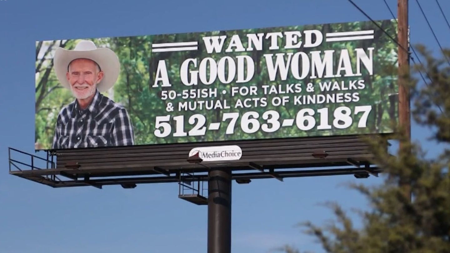 This 66-Year-Old Texan Is Looking For Love Via Billboard