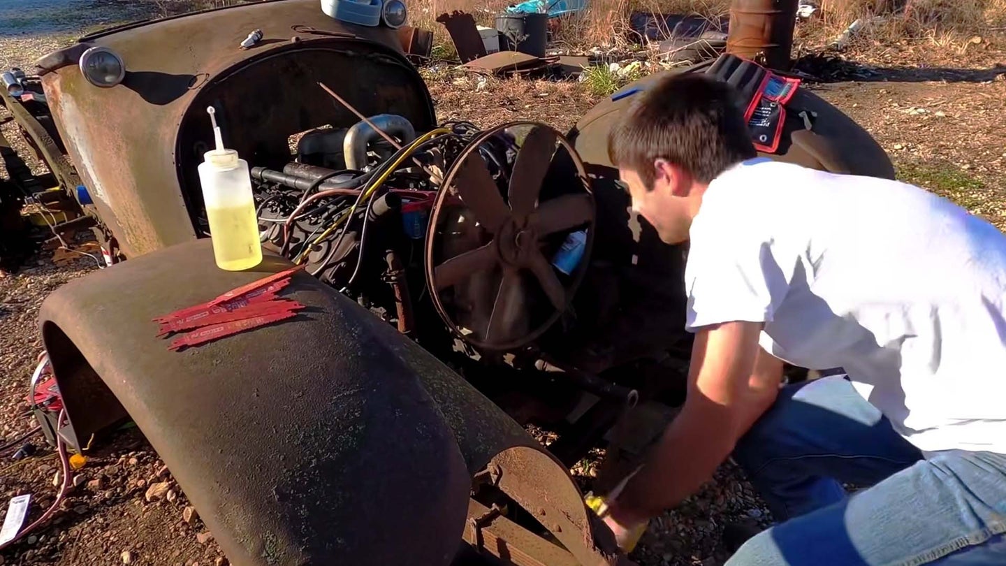 Starting a Cadillac V8 That Sat for 93 Years Is Very, Very Hard