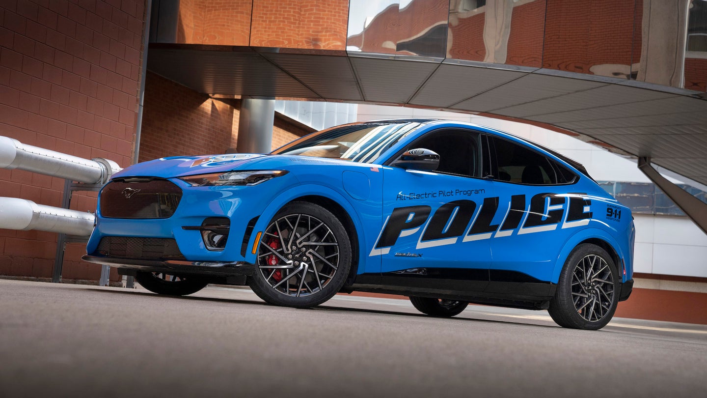 Turns Out the Ford Mustang Mach-E Doesn’t Make a Great Police Car