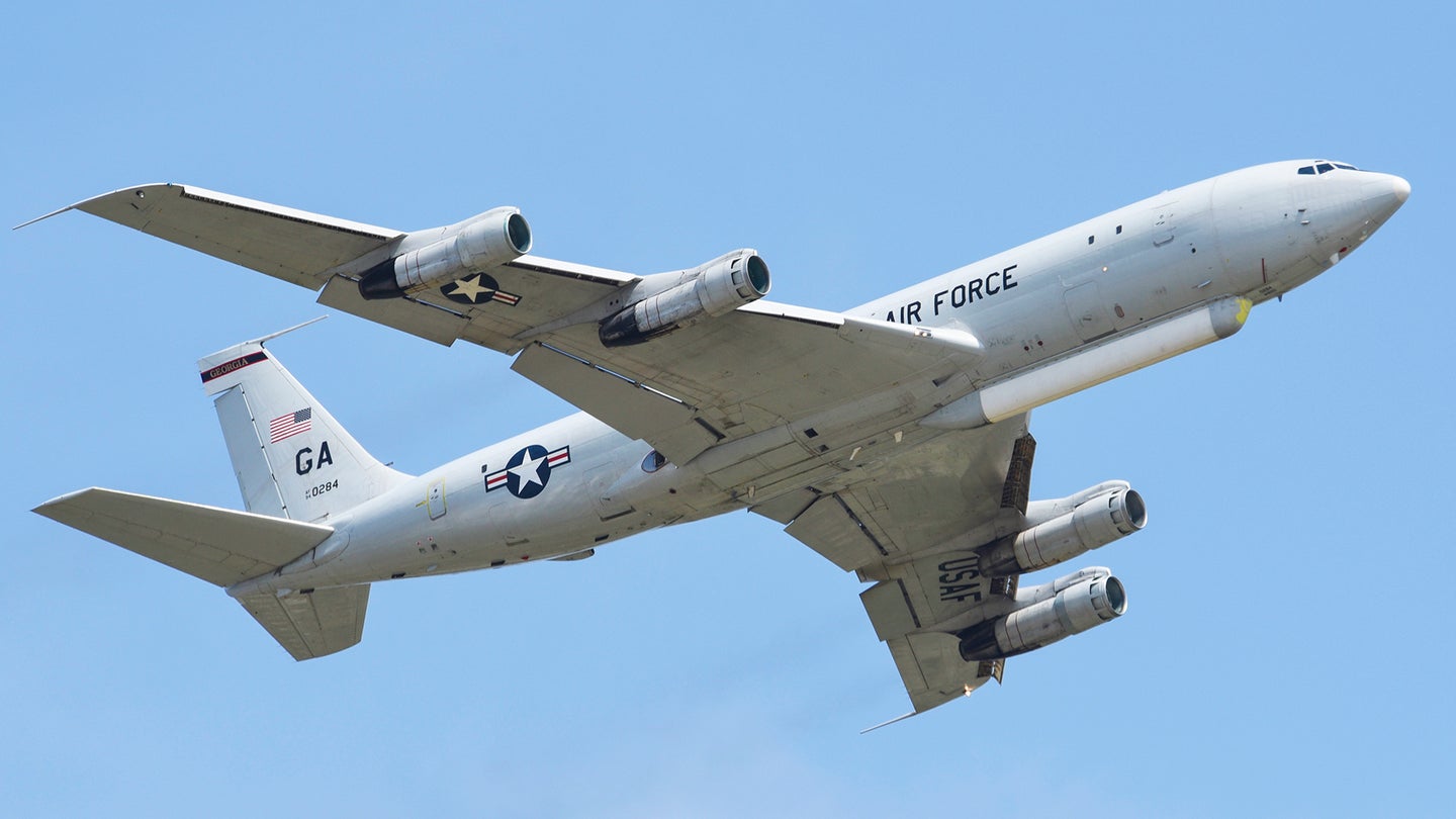 U.S. Air Force E-8 JSTARS Radar Jet Flies Rare Sortie Directly Over Eastern Ukraine