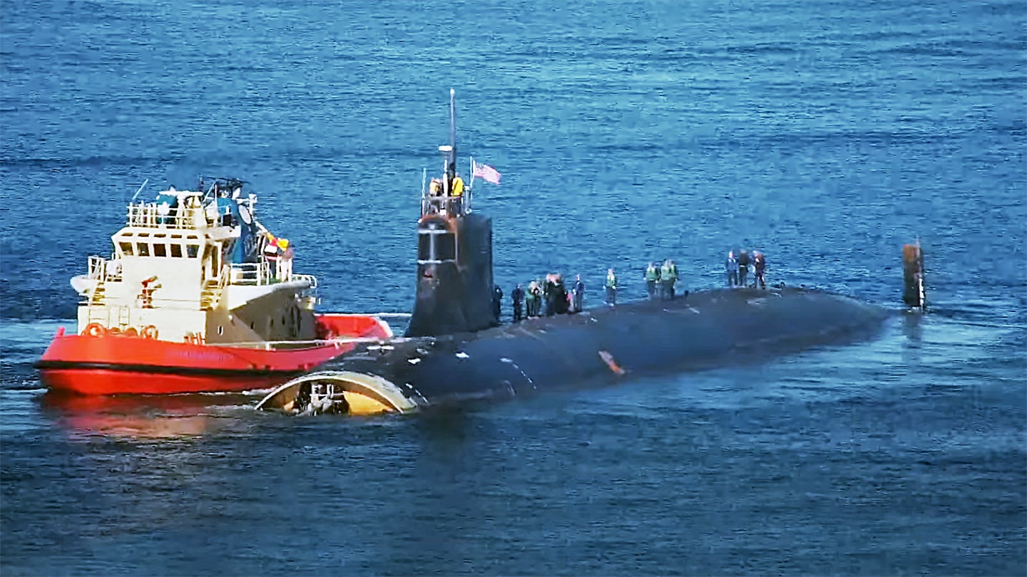 USS Connecticut SSN-22 leaving San Diego