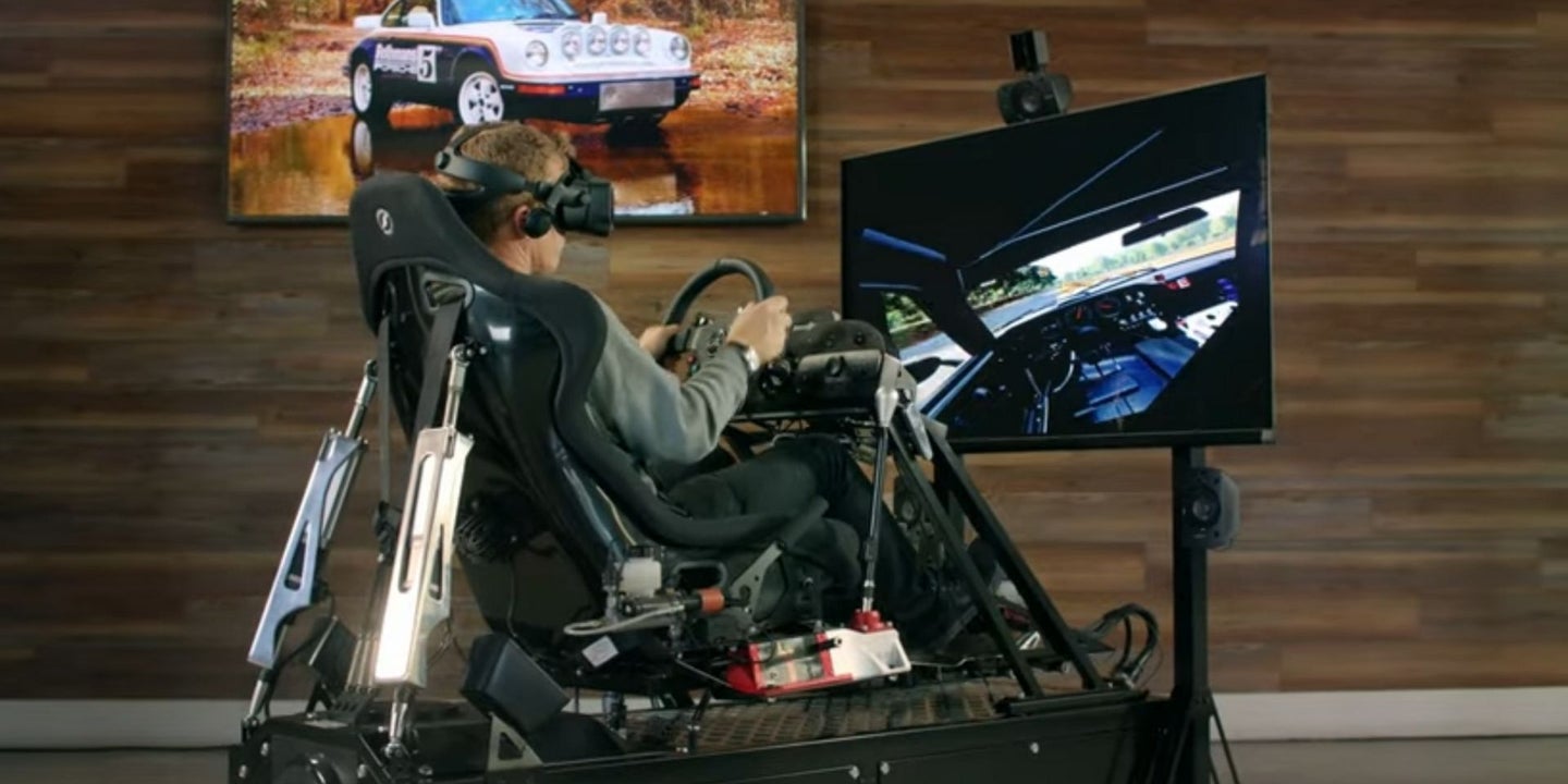This High-Tech Racing Simulator Drives Like an Old Porsche Rally Car
