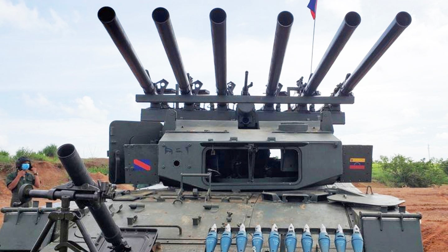 Venezuela’s ‘The Thing’ Six-Barrelled Fighting Vehicle Is One Seriously Bizarre Franken-Weapon