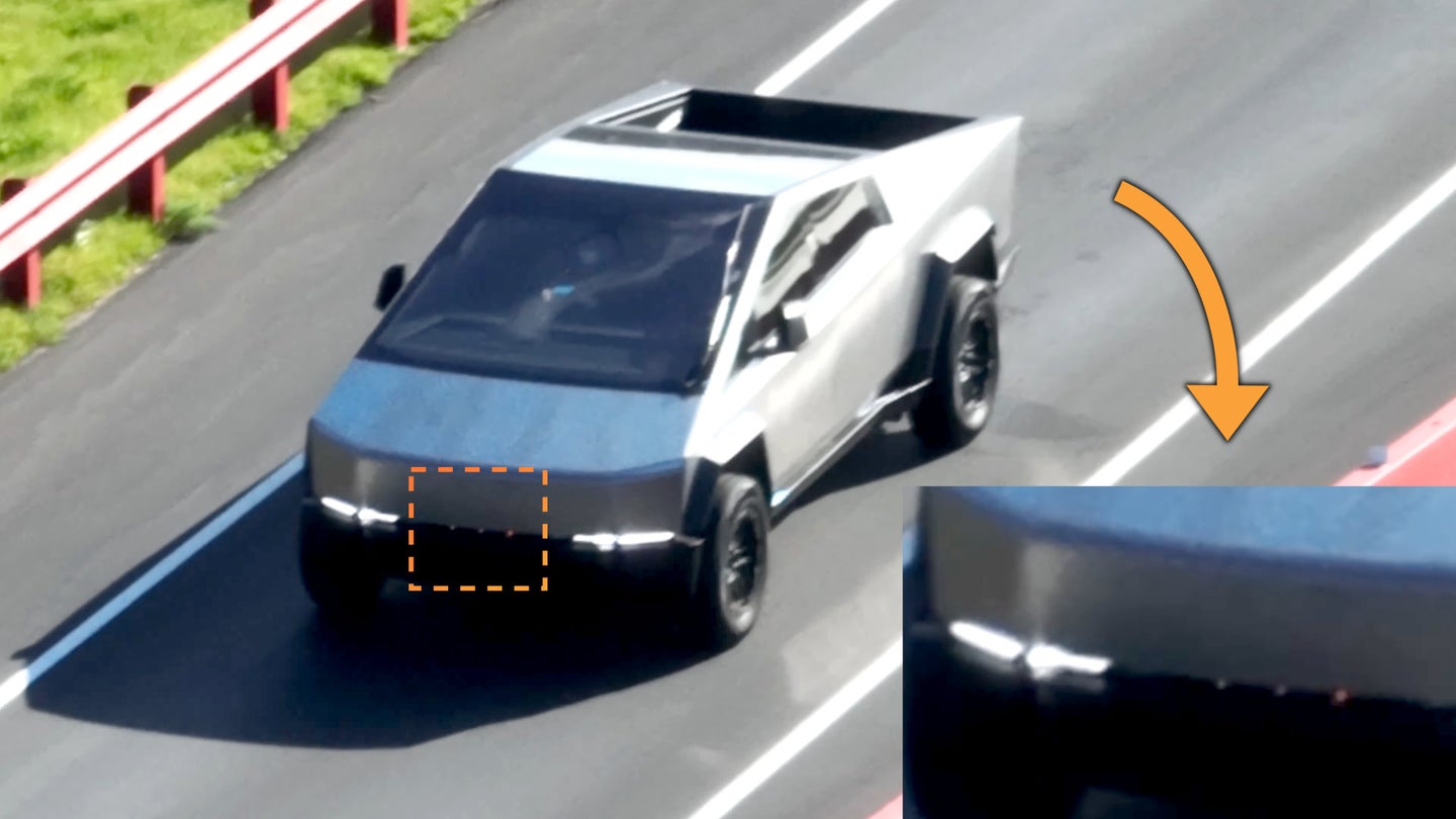 The Tesla Cybertruck Will Be Really Wide Judging by These Amber Lights