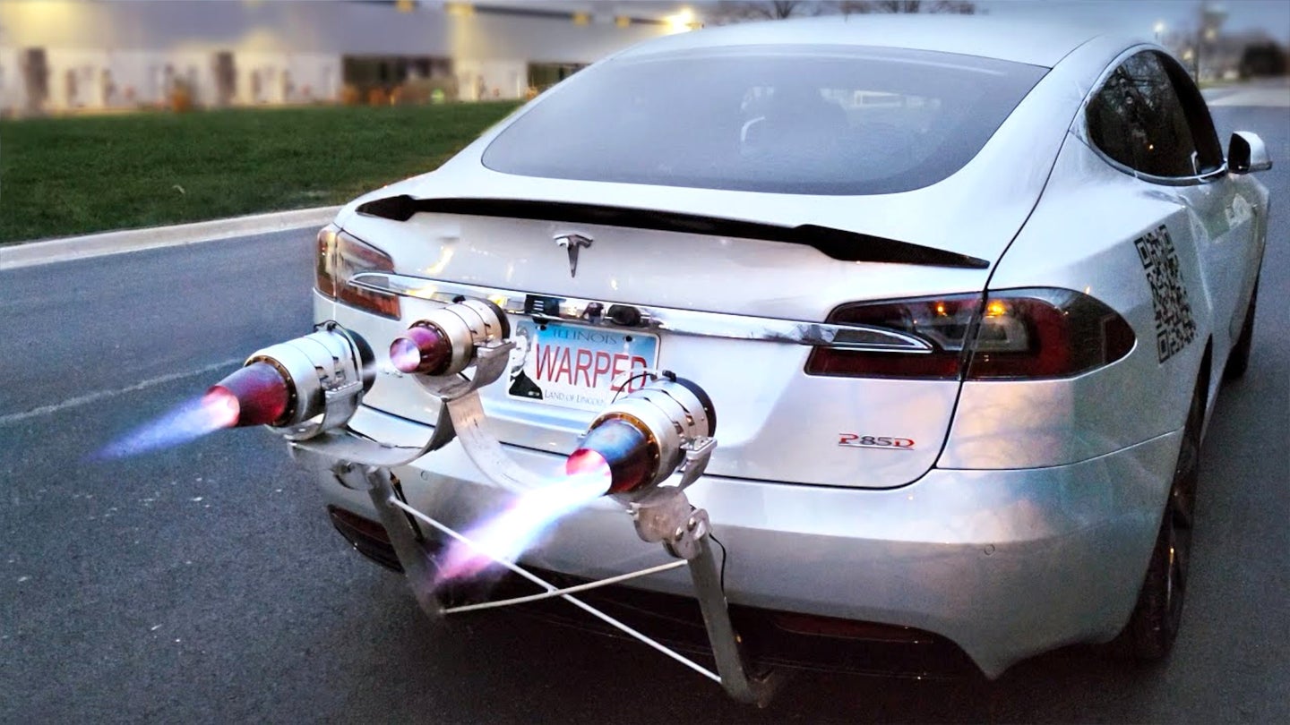 Engage Thrusters: Man’s Homemade Jet-Powered Tesla Actually Works