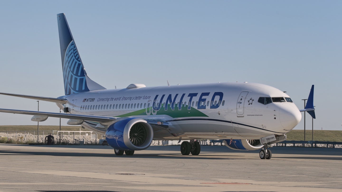 united sustainable fuel 737 max flight test lead