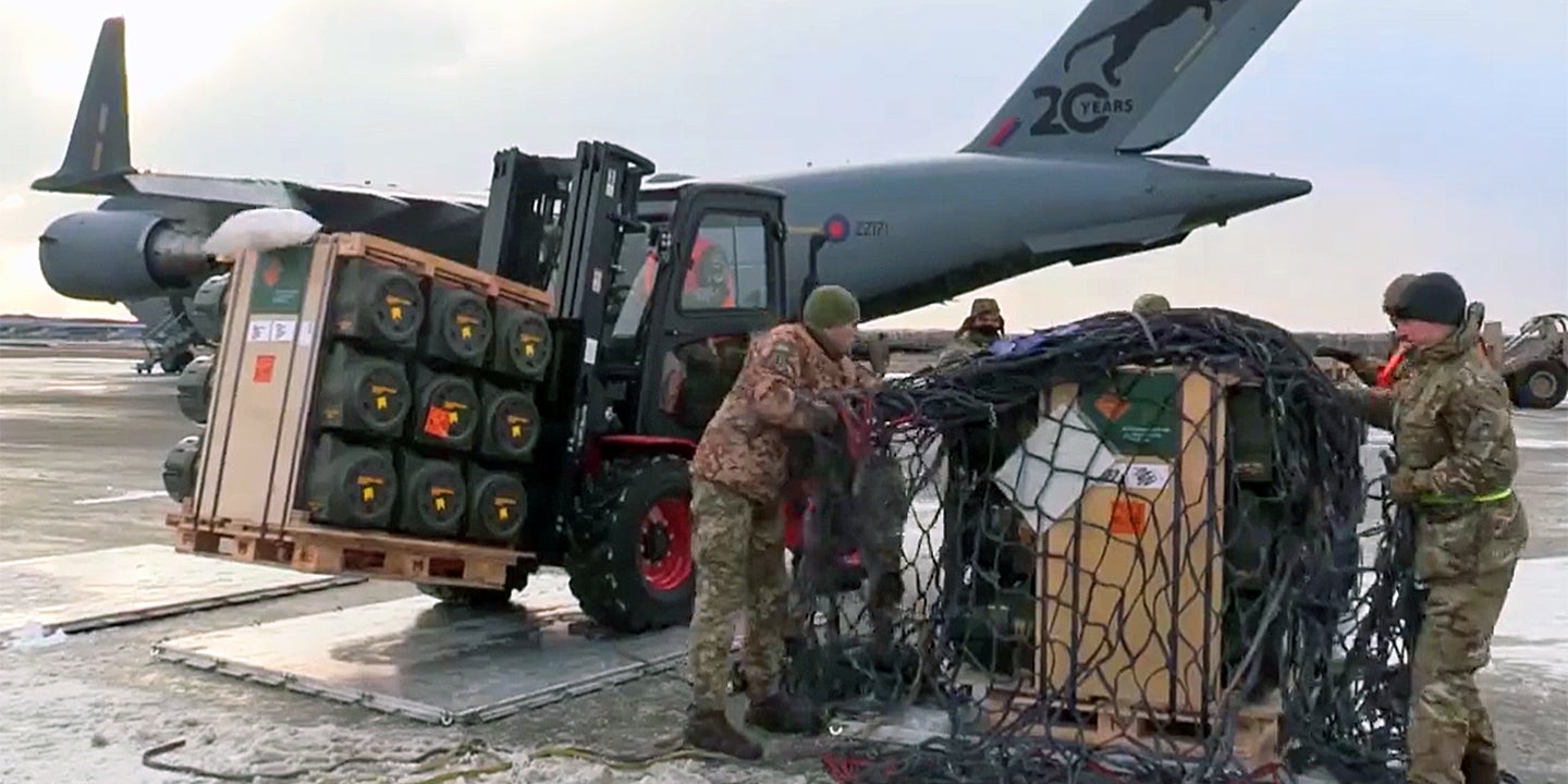 C-17 Loads Of Anti-Tank Missiles Arrive In Ukraine Courtesy Of The United Kingdom