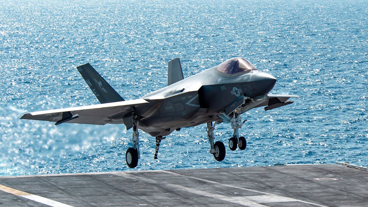 Video Shows The Last Moments Of The Navy&#8217;s F-35C Before It Crashed Into The Sea (Updated)