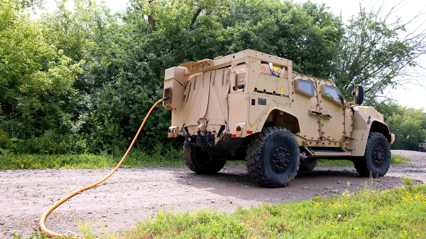 Oshkosh Reveals New Hybrid-Electric Variant Of The Military&#8217;s Light Tactical Vehicle