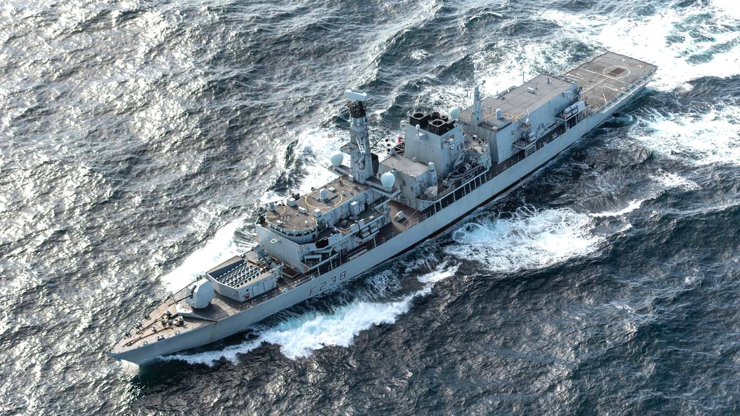The Royal Navy Type 23 frigate HMS Northumberland