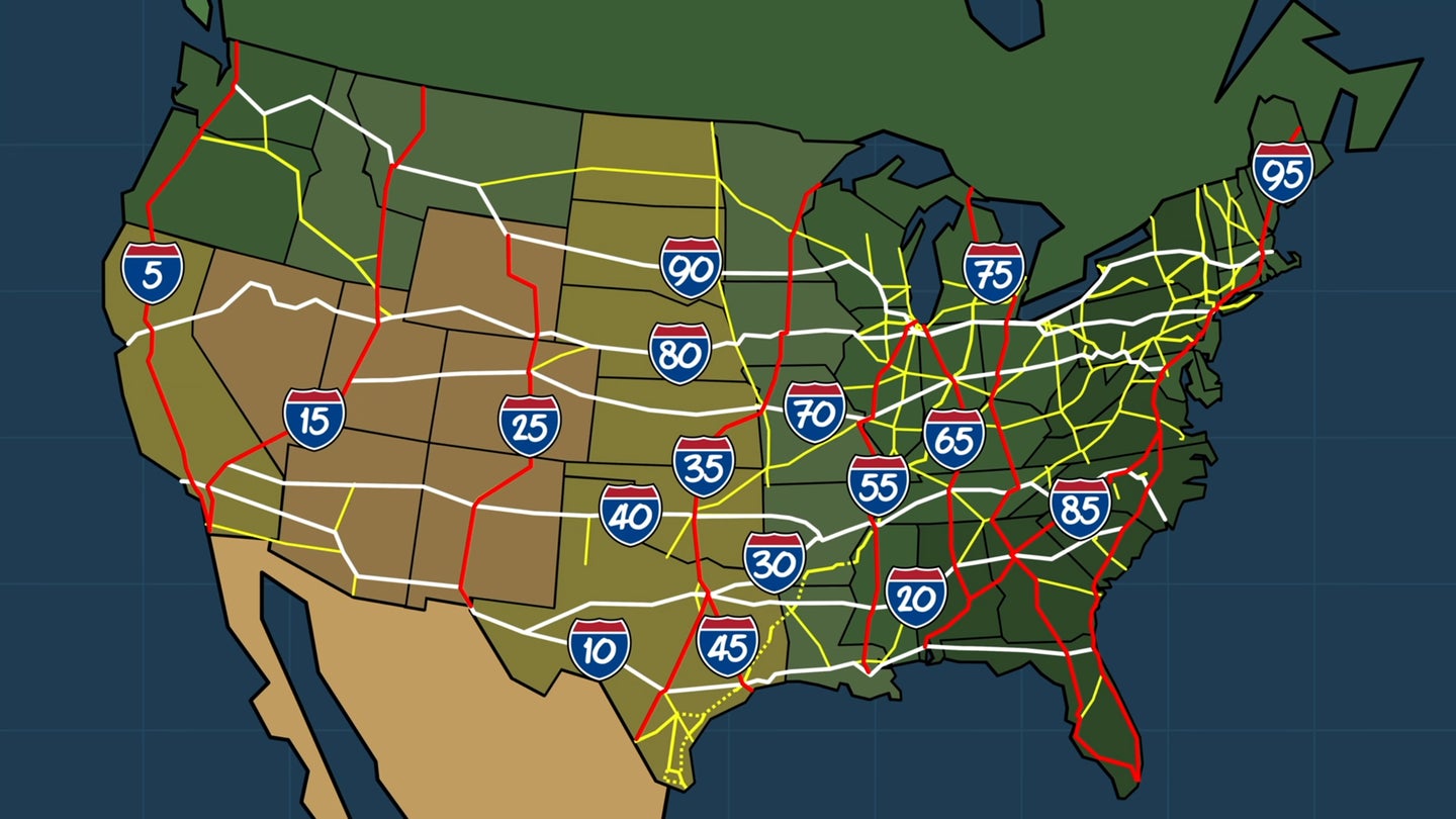 Here’s the Surprising Logic Behind America’s Interstate Highway Numbers
