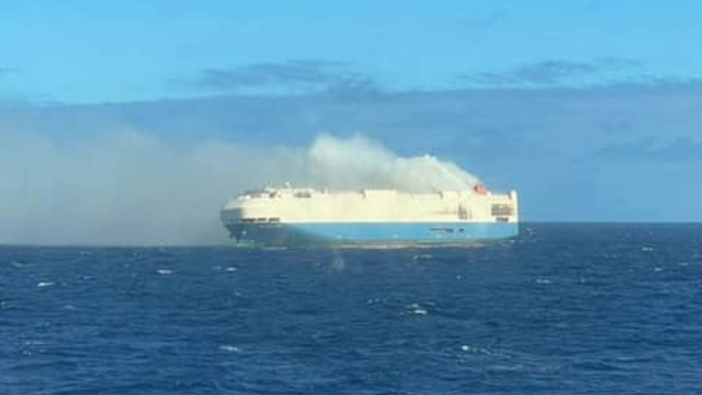 Cargo Ship Full of Porsches, Bentleys and VWs Is On Fire and Adrift in the Atlantic [UPDATED]