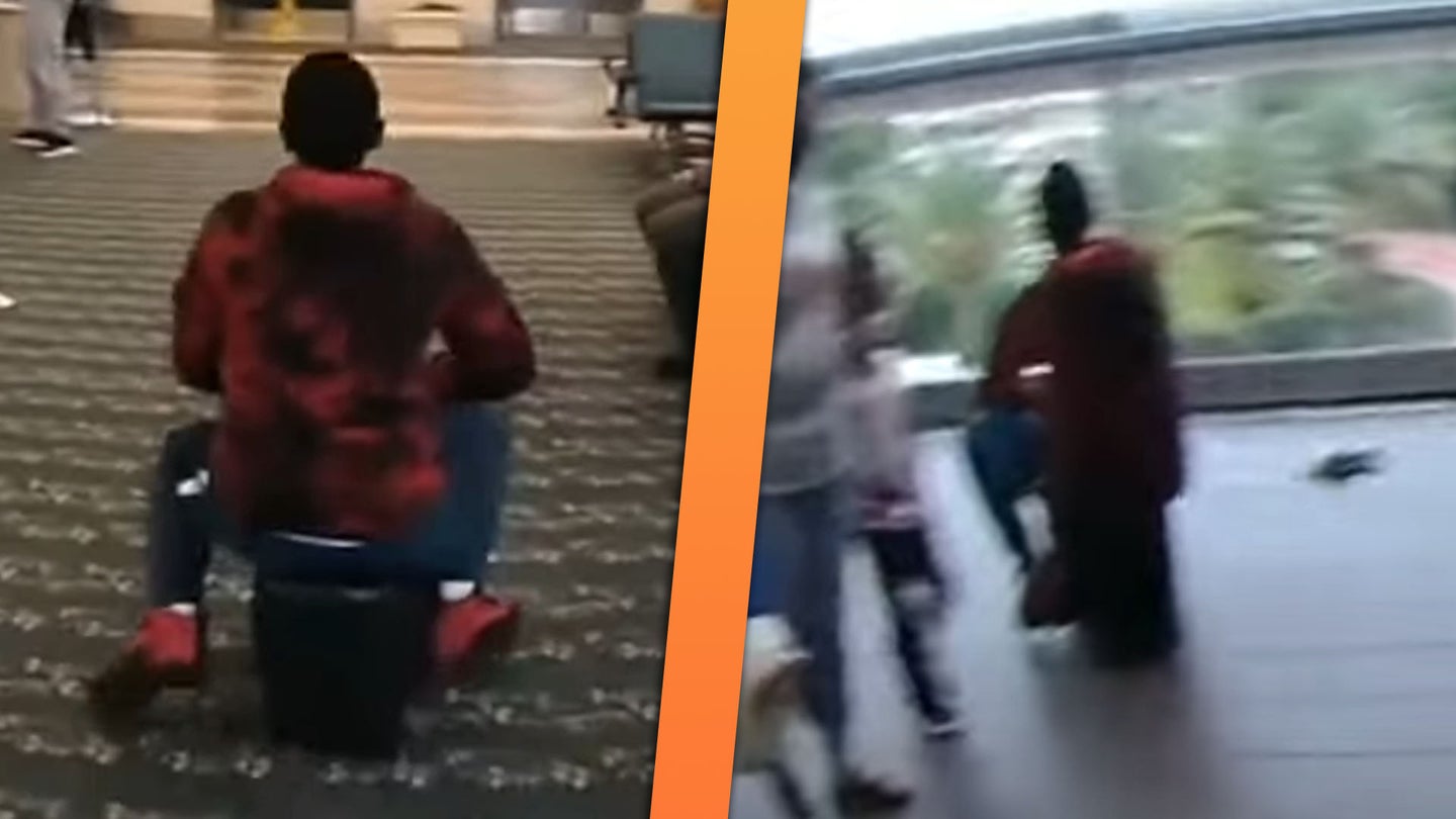 Woman on Motorized Suitcase Sparks Police Chase Inside Florida Airport