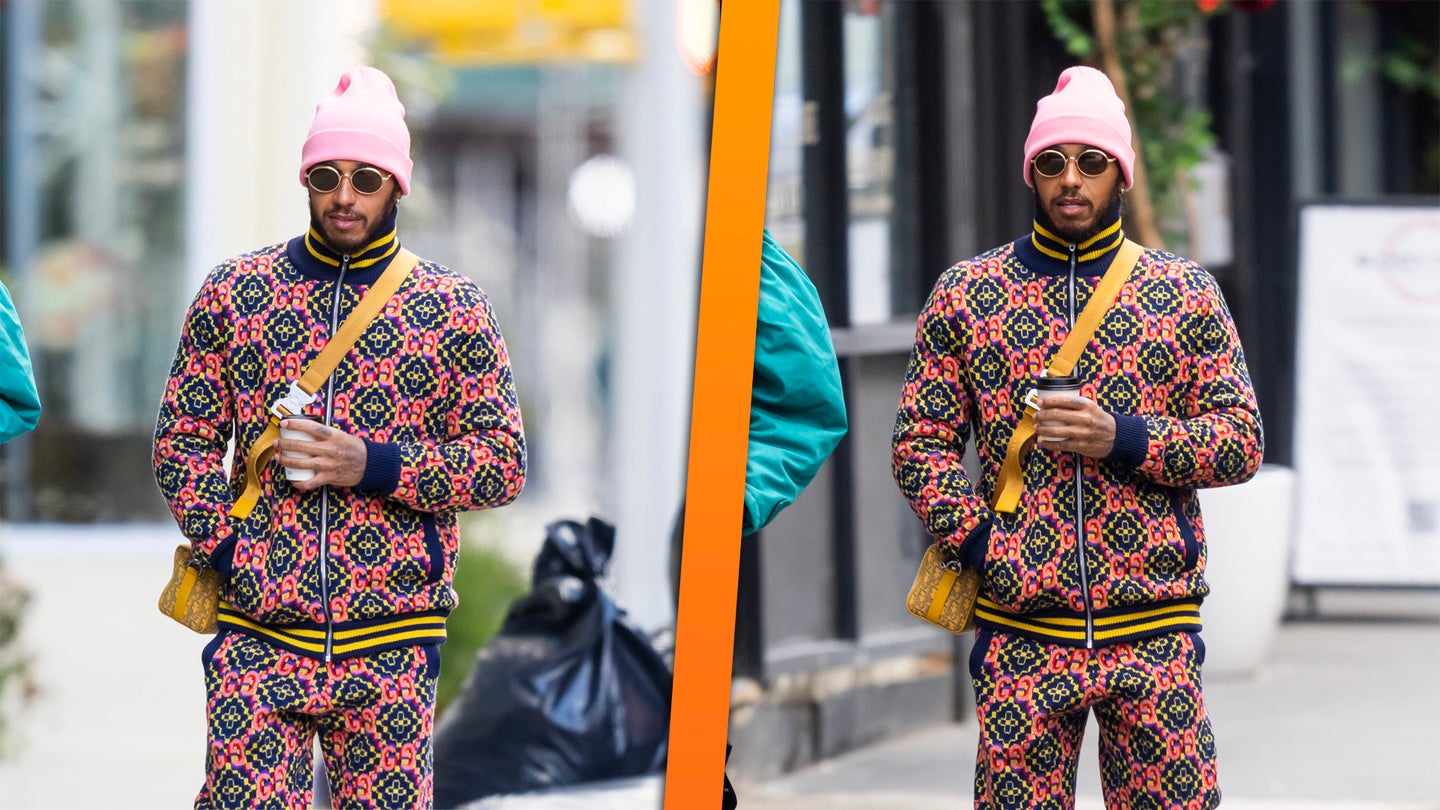 Be Honest: Would You Wear Lewis Hamilton’s Gucci Outfit?