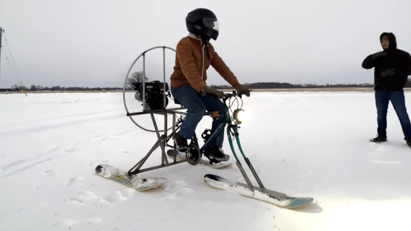 Building a Propeller-Driven Snow Bike Isn’t as Hard as You’d Think