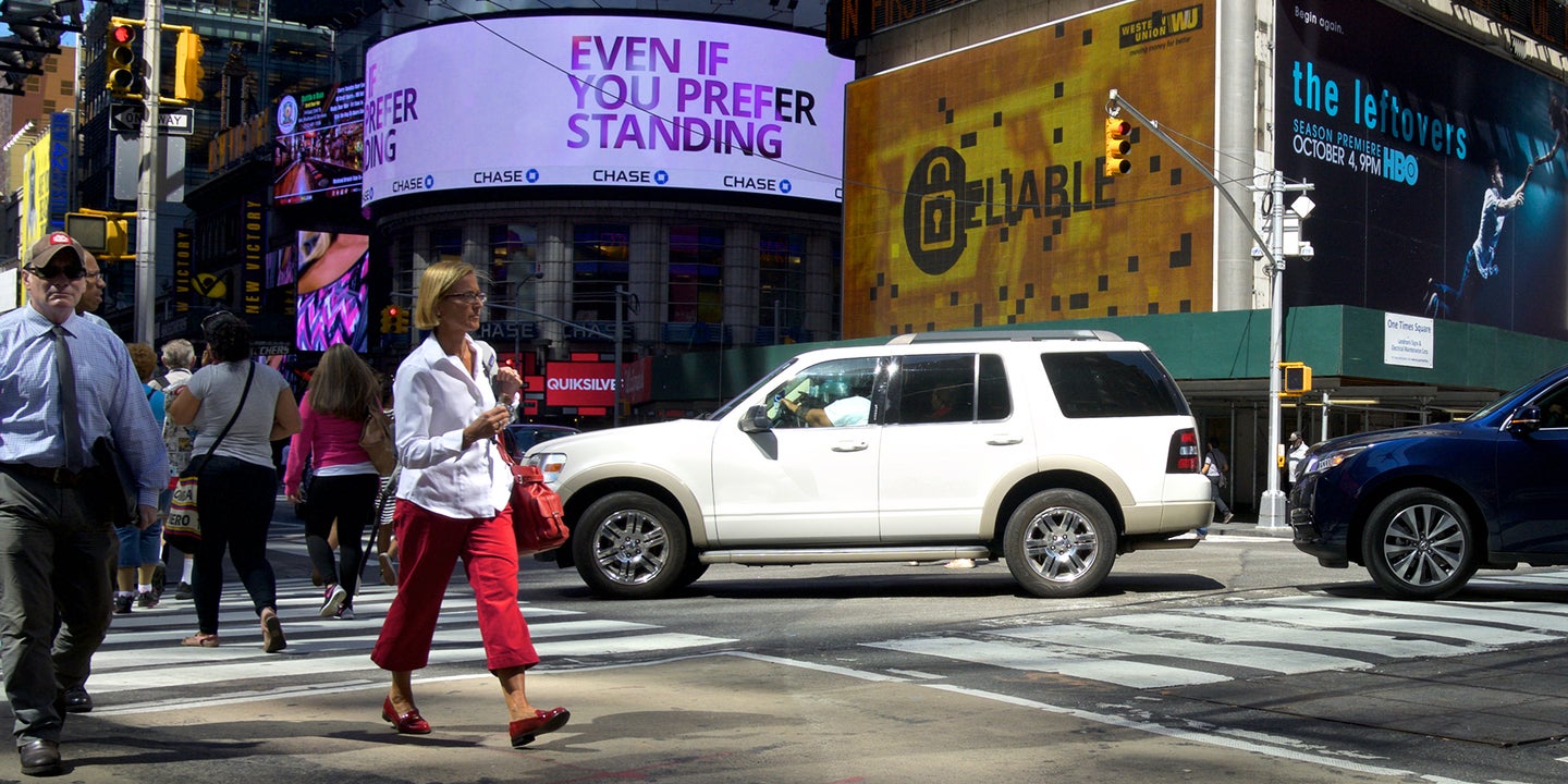 SUVs, Pickup Trucks More Likely to Hit Pedestrians When Turning: IIHS