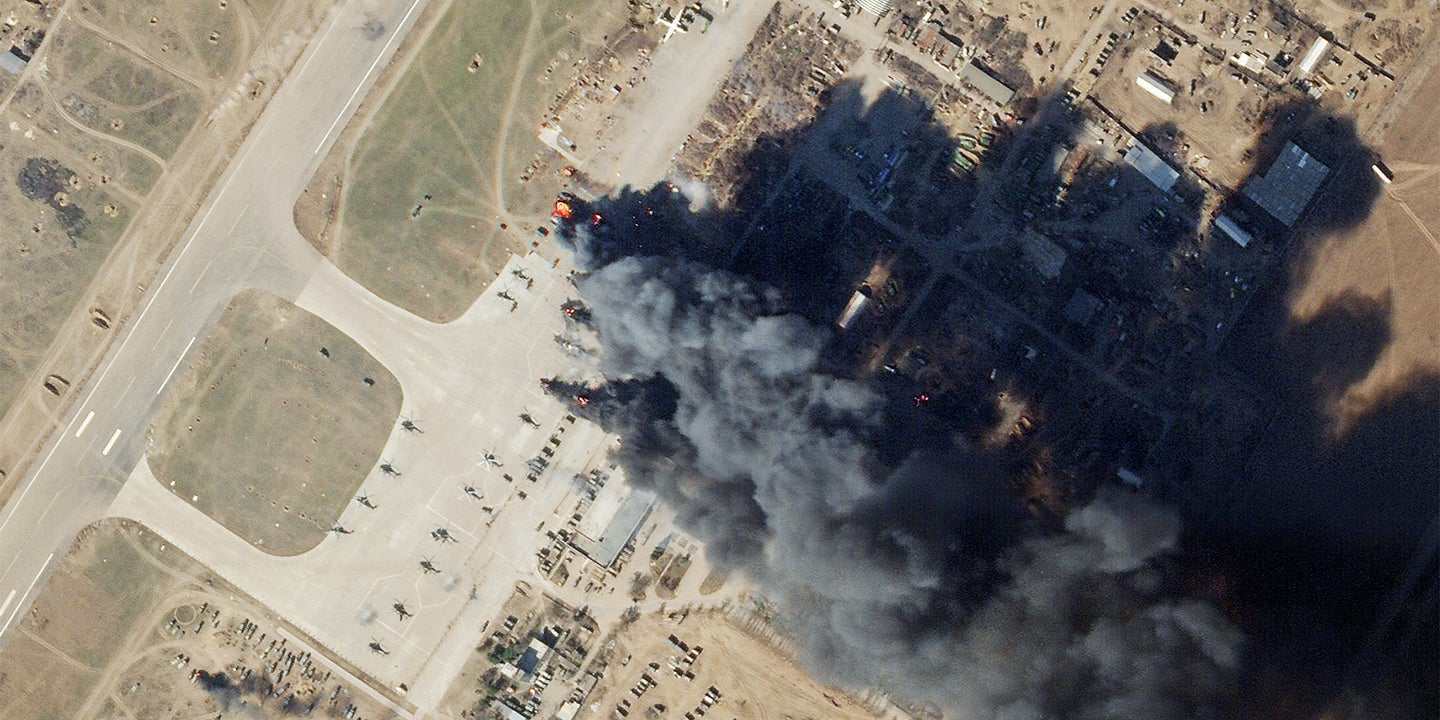 Ukraine Strikes Back: Barrage Leaves Russian-Occupied Kherson Airbase In Flames (Updated)