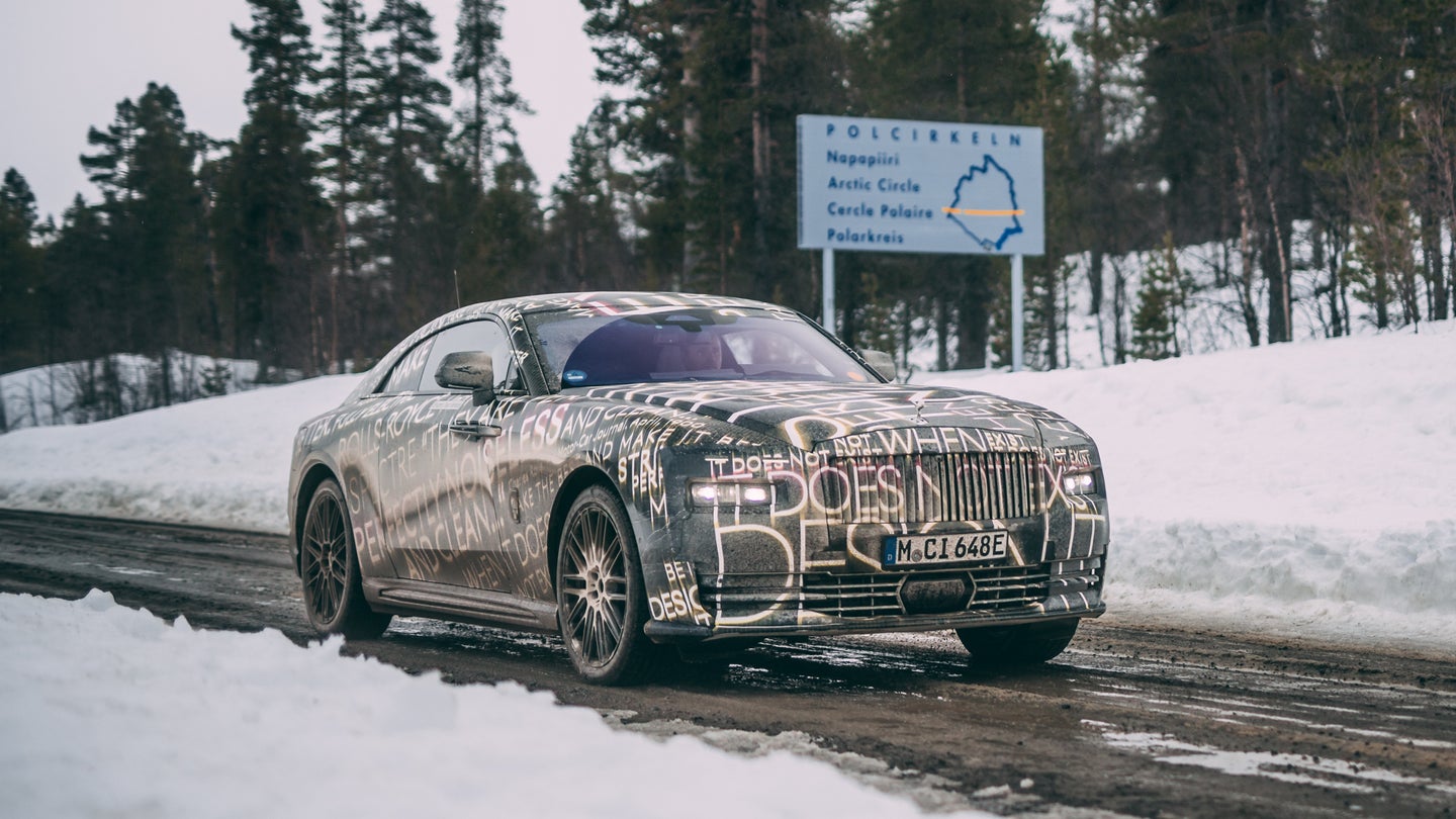 Electric Rolls-Royce Spectre Endures Harsh Testing in the Arctic Circle