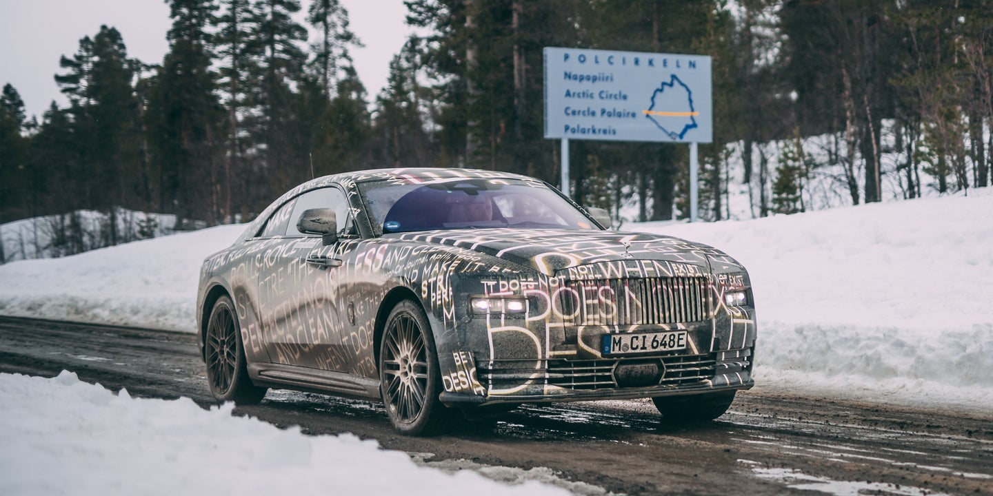 Electric Rolls-Royce Spectre Endures Harsh Testing in the Arctic Circle