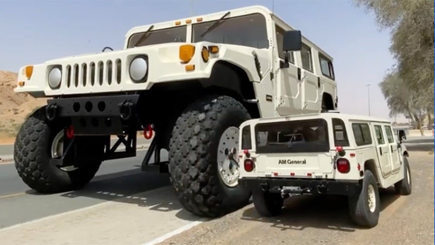 This 21-Foot-Tall Giant Is the Largest Hummer H1 on the Planet, and It Actually Drives