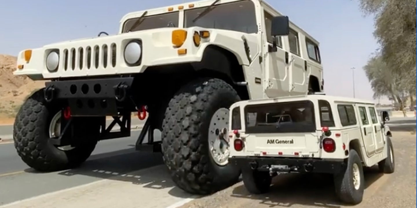 This 21-Foot-Tall Giant Is the Largest Hummer H1 on the Planet, and It Actually Drives