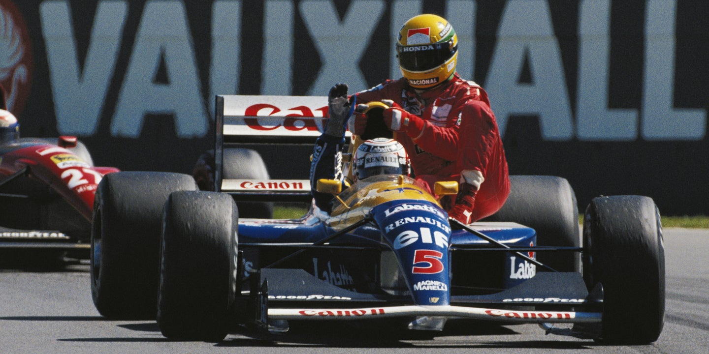 Nigel Mansell’s Famous ‘Senna Taxi’ F1 Car Is Going up for Auction