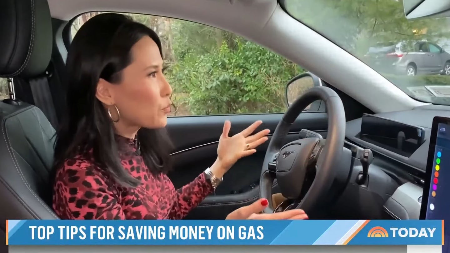 This Today Show Segment on Gas-Saving Tips in a Ford Mustang Mach-E Is Painful