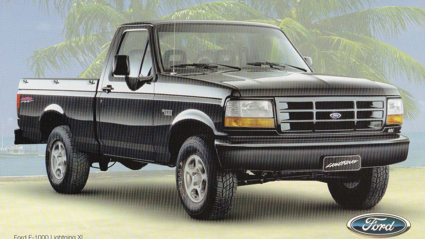 This Forgotten Ford F-150 Lighting Variant Got a 300 I6 and a Manual