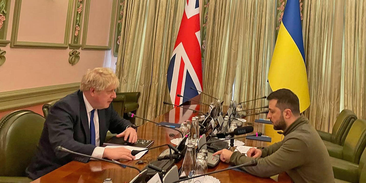 Ukraine Situation Report: British Prime Minister Boris Johnson Meets Zelensky In Kyiv (Updated)
