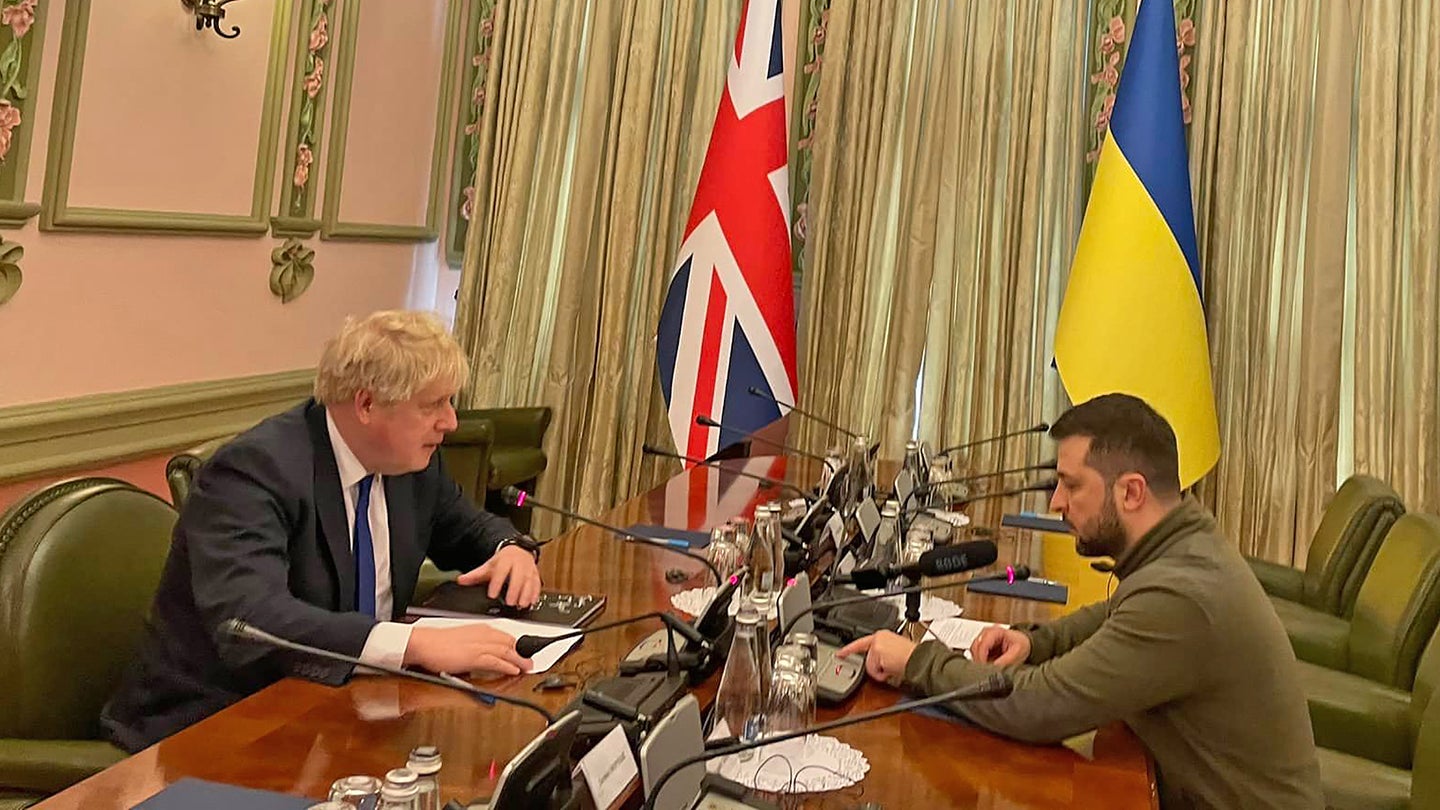 Ukraine Situation Report: British Prime Minister Boris Johnson Meets Zelensky In Kyiv (Updated)