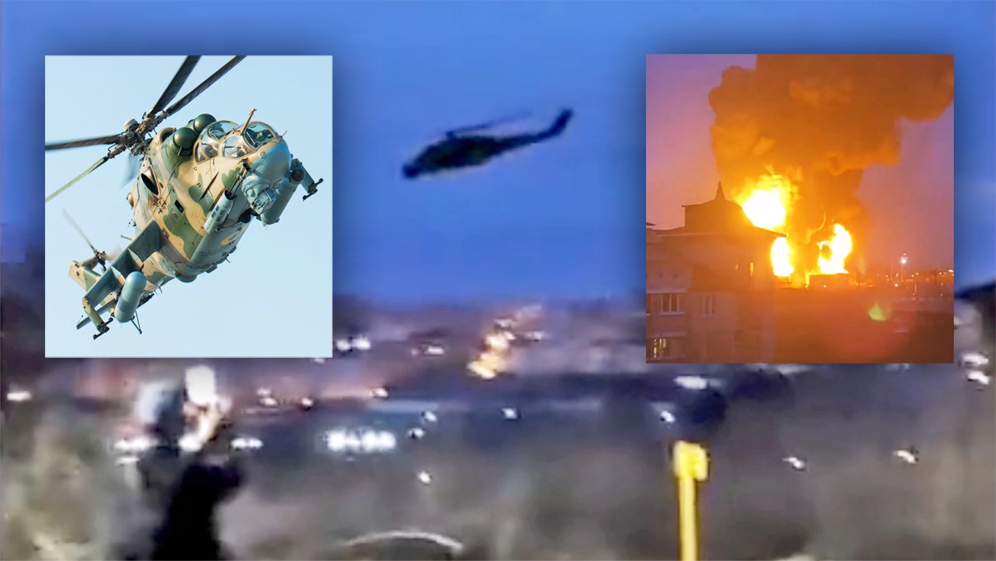 Ukrainian Mi-24 Attack Helicopters Fly Daring Cross-Border Strike On Russia: Reports (Updated)