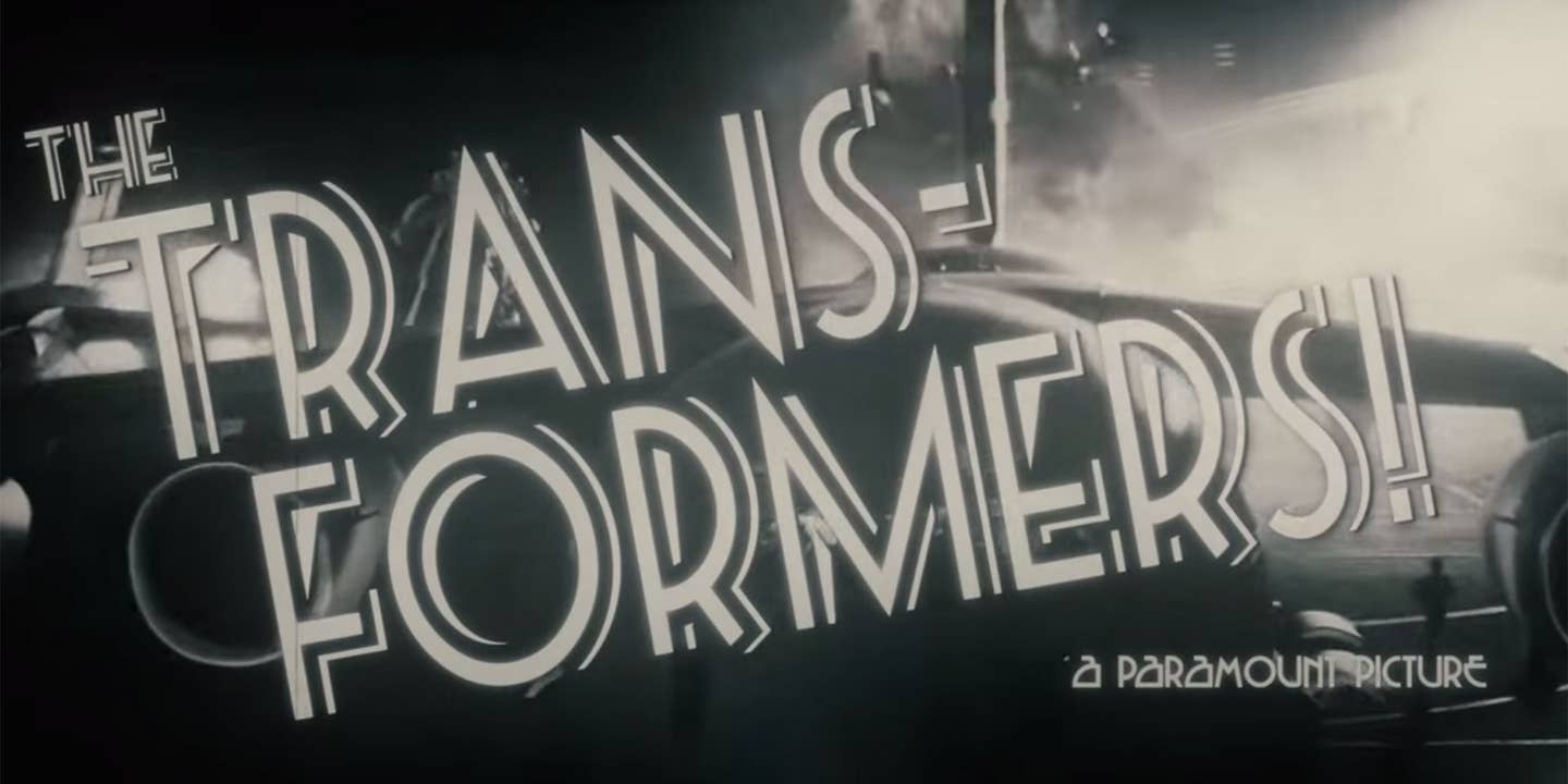 <em>Transformers</em> Reimagined as a Fifties Monster B-Movie