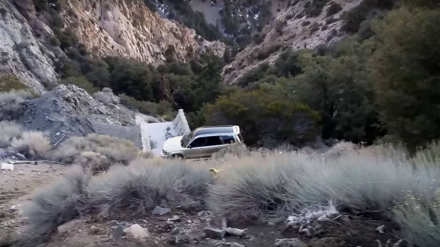 Video: Subaru Forester Plunges Off Cliff, Takes Hit Like a Champ