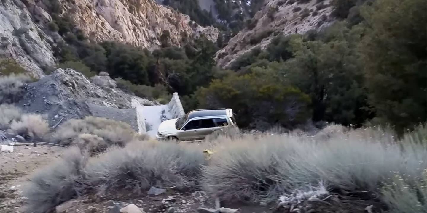 Video: Subaru Forester Plunges Off Cliff, Takes Hit Like a Champ