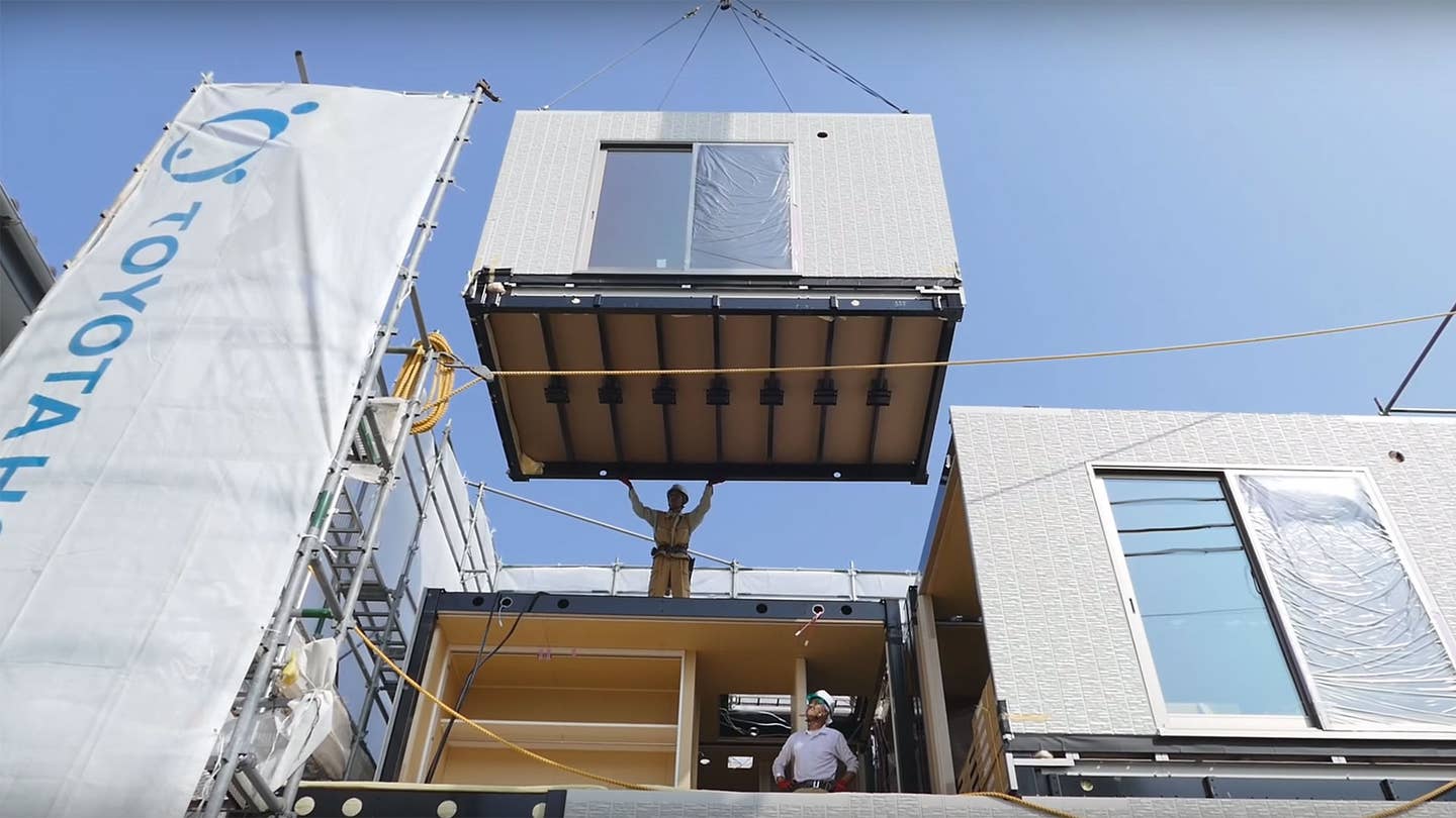 Watch Toyota Build a Lego-like House in Half a Day